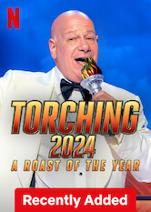 Kliknij by uzyskać więcej informacji | Netflix: Torching 2024: A Roast of the Year / Torching 2024: A Roast of the Year | Mistrz pośmiewiska Jeff Ross i inni komicy biorą w obroty kluczowe wydarzenia 2024 roku podczas wieczoru pełnego zaskoczeń i dzikiego rechotu.